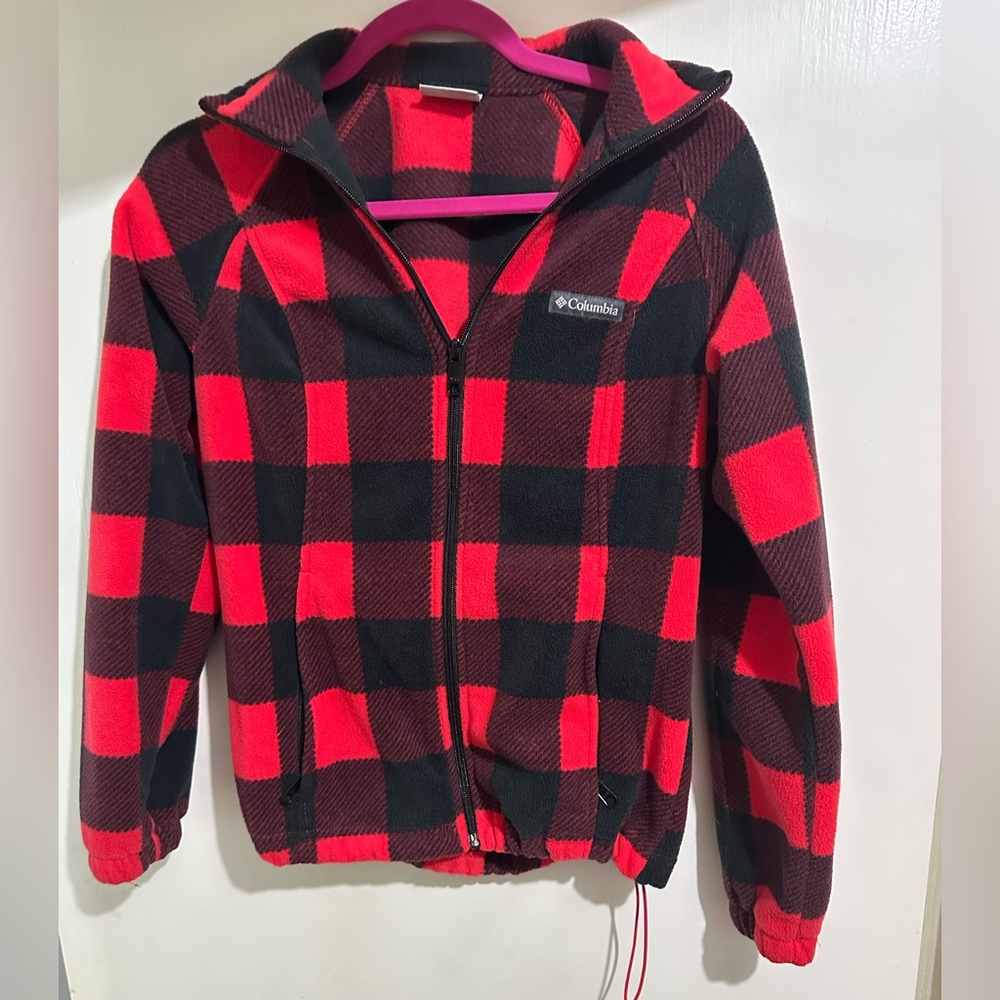 Women’s Small Columbia Plaid Zip Up